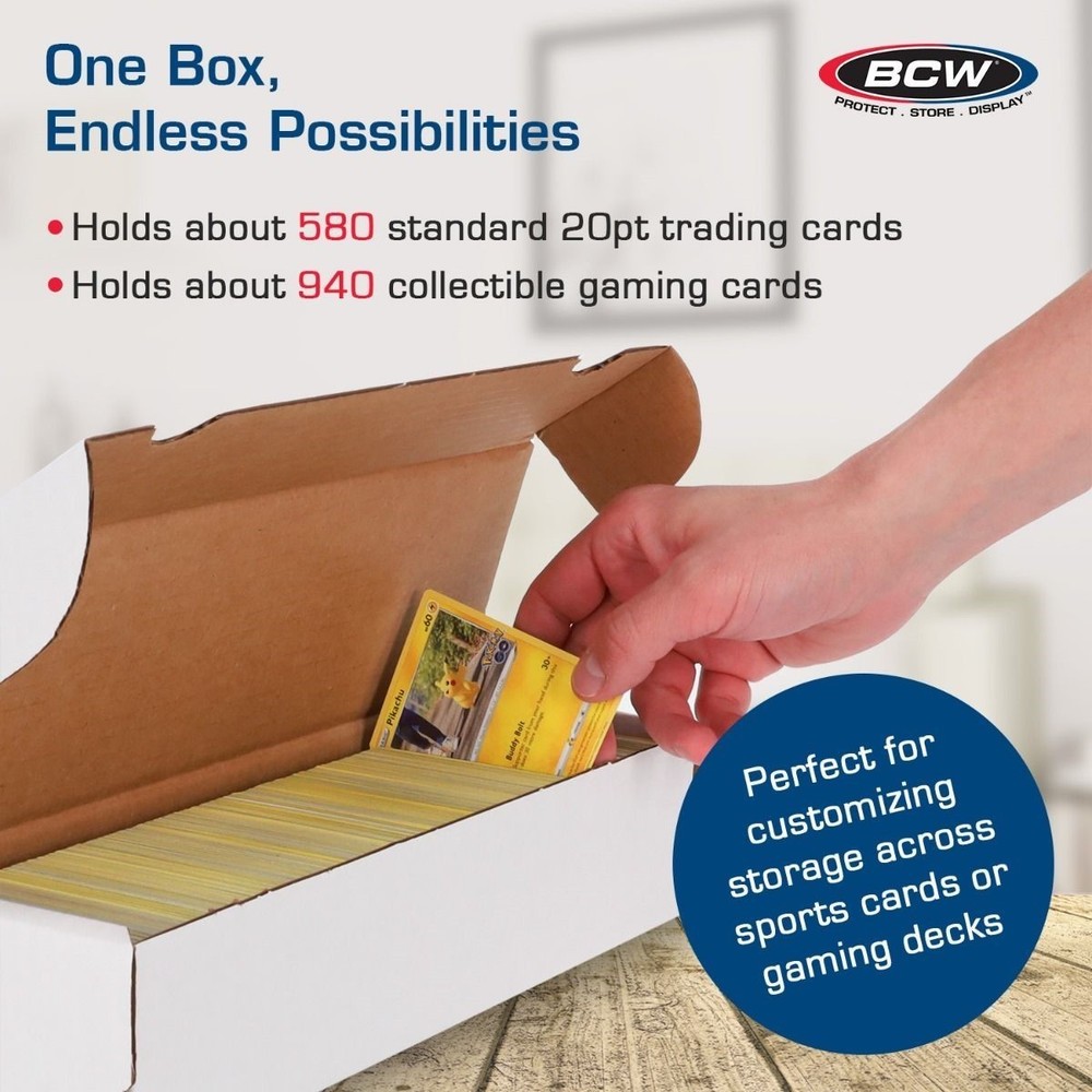 10 BCW 660 Count Corrugated Cardboard Boxes Baseball Trading Cards Storage DEAL