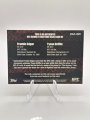 2009 Topps UFC Round 1 #DMEG Frankie Edgar / Tyson Griffin Debut Mat Relics
