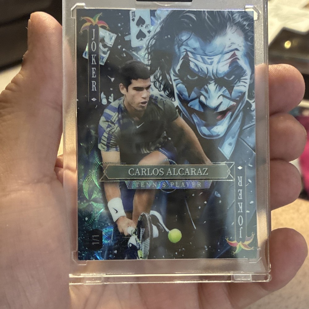 Leaf Metal Tennis Carlos Alcaraz Joker 1/1 One of One Serial Numbered ATP