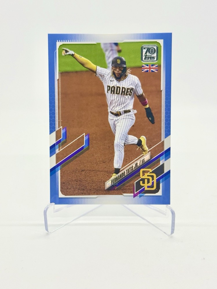 FERNANDO TATIS 2021 Topps UK Edition #1 Blue Parallel SP /75 – PADRES