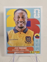2026 Panini FIFA World Cup Jhon Yeboah Sticker ECU 14