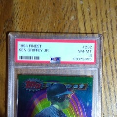 Topps 1994 Finest Ken Griffey Jr #232 Seattle Mariners PSA 8 Baseball Card