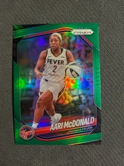 2025 Panini Prizm WNBA Green Prizm AARI MCDONALD WNBA