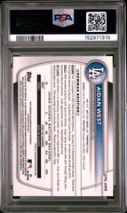 2025 AIDAN WEST BOWMAN DRAFT CHROME 1ST BLUE REFRACTOR AUTO /150 Dodgers PSA 9