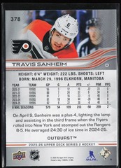 Travis Sanheim [Outburst Silver] #378 2025 Upper Deck Series 2