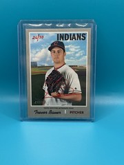 Trevor Bauer 2019 Topps Heritage Auto Red Ink Serial #d /70 Cleveland Indians