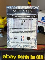 Victor Wembanyama 2025-26 Topps Chrome Basketball Serenity Spurs Wemby SY-1