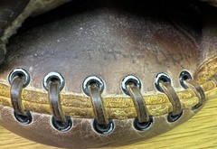 1950’s Wilson A2540 Les Moss Baseball Catchers Mitt Glove St. Louis Browns USA