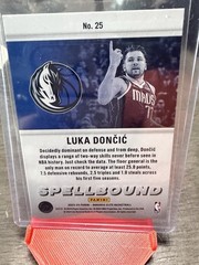 2023-24 Panini Elite Luka Doncic Spellbound ‘D’ Insert #28 Mavericks