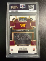 2023 Panini Select #99 Terry McLaurin Red and Blue Prizms Die Cuts PSA 10