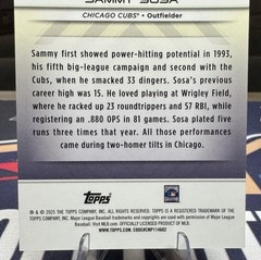 2025 Topps Transcendent Collection- #61 Sammy Sosa Icons Chrome – Cubs
