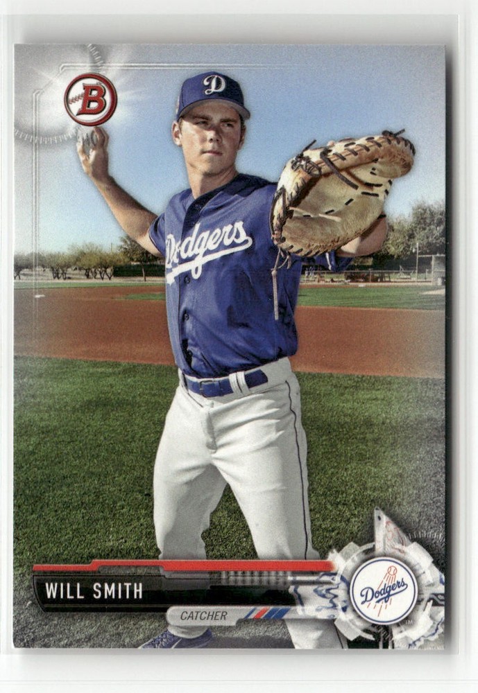 2017 BOWMAN DRAFT #BD-116 WILL SMITH LOS ANGELES DODGERS