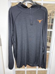 Fanatics Texas Longhorns Quarter Zip Gray Performance Lightweight Pullover 4XL