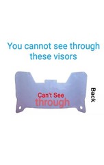 MIRRORED Full Size Football Helmet Visors Comes With Set of Clips DISPLAY ONLY