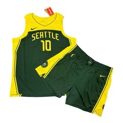Nike Dri-FIT Sue Bird Seattle Storm WNBA Explorer Edition Jersey Shorts Set XL