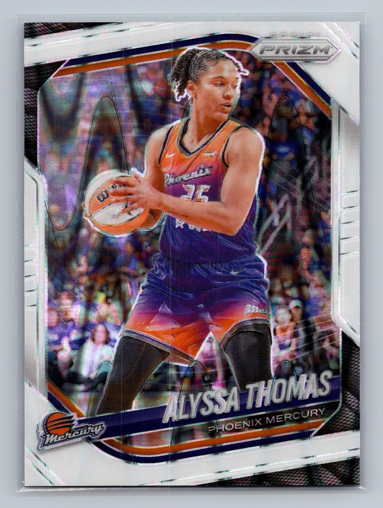 2025 Panini Prizm WNBA #44 Alyssa Thomas White Seismic Prizms