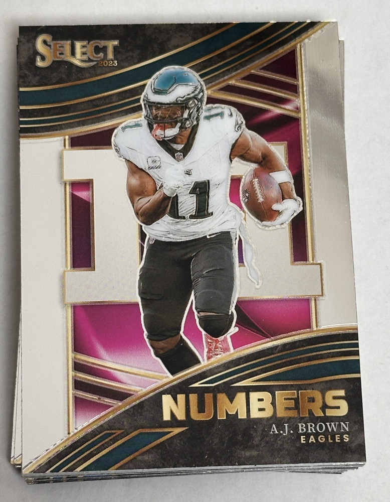 YOU PICK – Select Numbers Insert Card Singles – 2023 Panini Select Football NFL