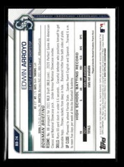 2021 Bowman Draft Paper Edwin Arroyo Seattle Mariners 1st #BD-74 5 Card Lot