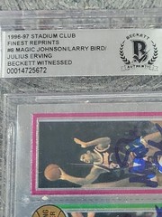 1996 Stadium Club Finest Reprints Magic Johnson Larry Bird Julius Erving 8 of 50