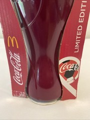 2022 FIFA Qatar World Cup Soccer McDonald&rsquo;s Glass Promotional Give Away PURPLE