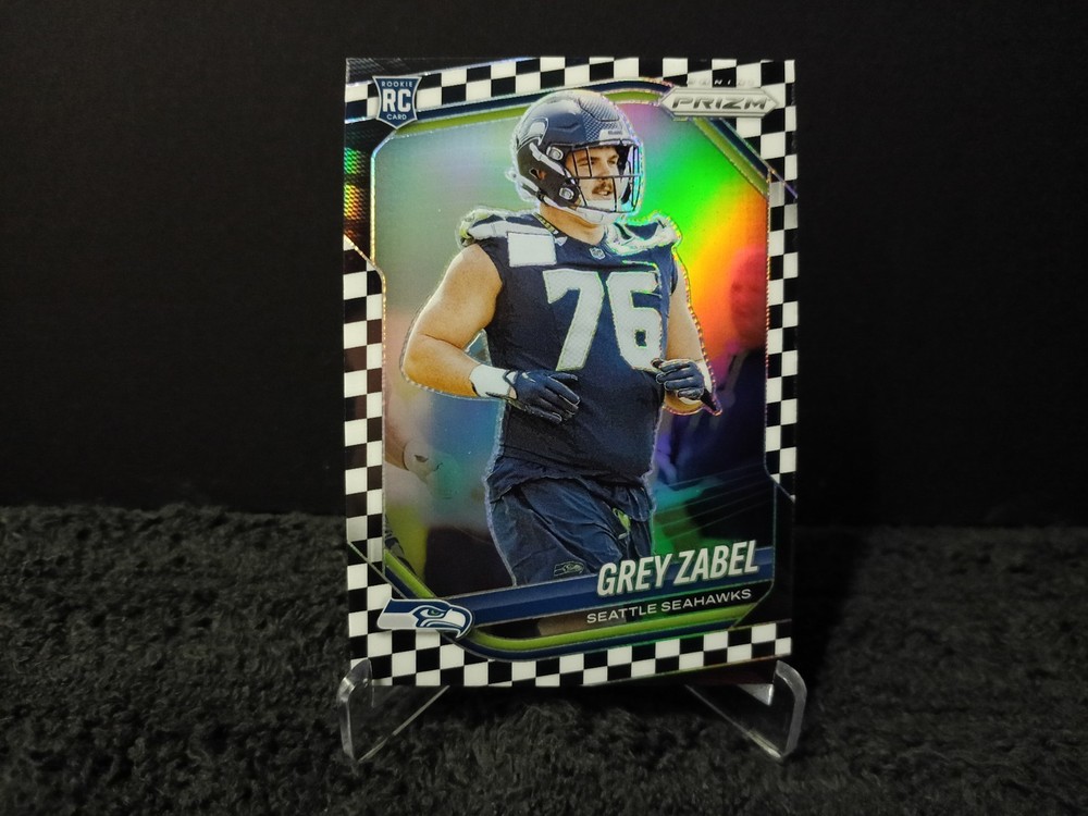 2025 Panini Prizm Grey Zabel Black And White Checkerboard Prizm (RC) SP