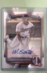 2025 Bowman – Chrome Prospect Autographs Winston Santos #CPA-WS (AU, RC)