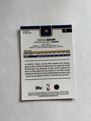 2025-26 Topps Chrome Basketball Pascal Siakam Blue X-Fractor #1 Indiana Pacers