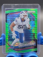 2025 Panini Prizm #9 Greg Rousseau Neon Green Pulsar