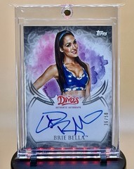 2015 Topps WWE Undisputed BRIE BELLA On Card Auto DIVAS Silver /50 HOFER