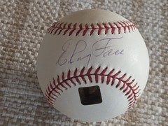 ElRoy Face Signed OML Baseball TOPPS ARCHIVES RESERVE 2001 CERT