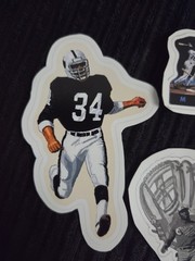 Bo Jackson custom stickers (5) Fan Art Raiders Royals Memphis Chicks
