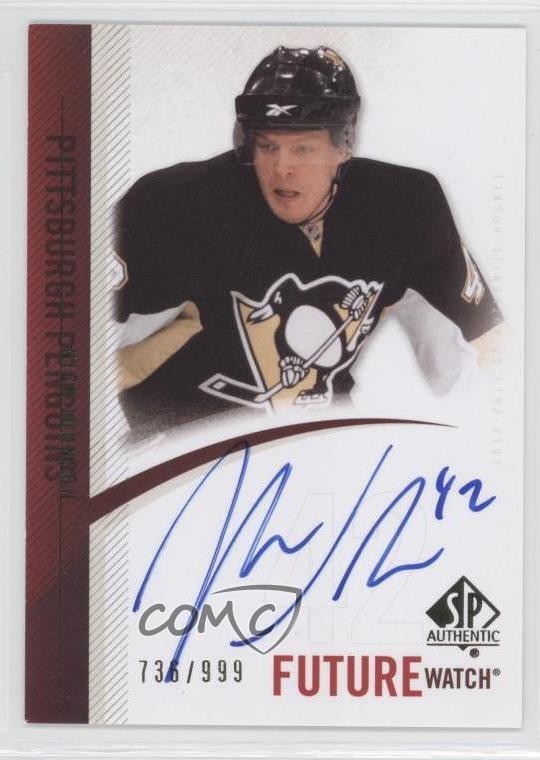 2010-11 SP Authentic Future Watch 736/999 Nick Johnson #255 Rookie Auto RC 0c2