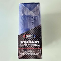 BCW 35pt Toploaders (25 ct) – 3&Prime; x 4&Prime; Regular Rigid 35 pt Card Top Loader