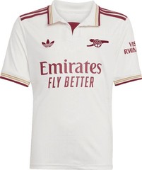 Adidas Arsenal 2025/26 Away Soccer Jersey White Men&rsquo;s M New With Tags AEROREADY