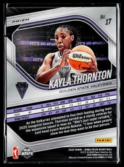 2025 Panini Prizm WNBA Kayla Thornton White Seismic 17