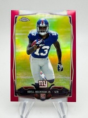 2014 Topps Chrome ODELL BECKHAM JR. BCA Pink Rookie /399 #117 Giants