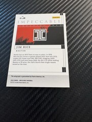 Jim Rice – 2024 Panini Impeccable Impeccable Ink #II-JR /49 Red Sox HOF