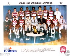 1977-78 WASHINGTON BULLETS NBA CHAMPIONS TEAM PHOTO #1 HAYES UNSELD DANDRIDGE