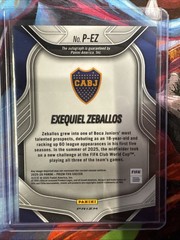 2025-26 Prizm FIFA Exequiel Zeballos Penmanship RC Choice Prizm Auto #P-EZ