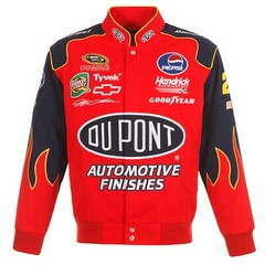 2024 Authentic Nascar Jeff Gordon Flame Dupont Cotton Jacket JH Design Red Navy
