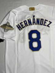 Los Angeles Dodgers Enrique &lsquo;Kike&rsquo; Hernandez #8 Woman&rsquo;s Gold Collection Jersey