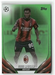 2023-24 Topps UEFA Club Competitions Yunus Musah Neon Green #/199 A.C. Milan #89