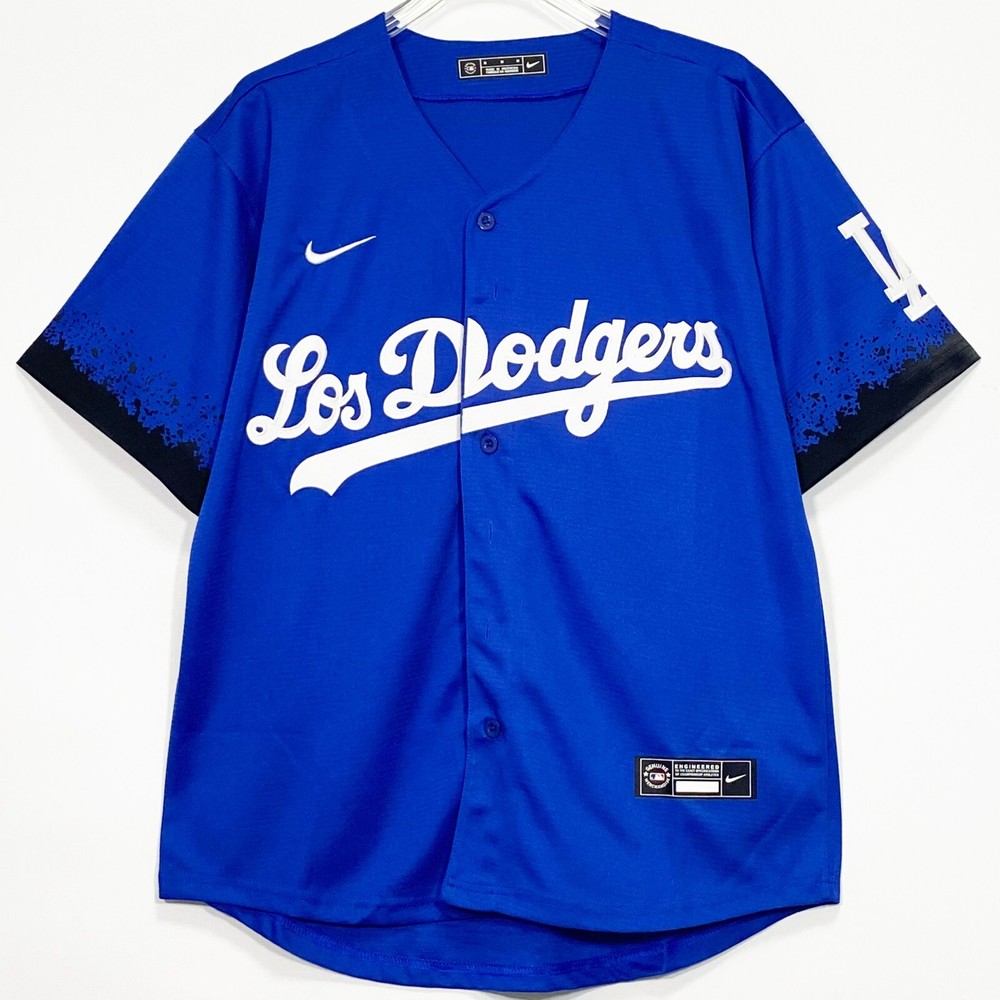 Dodgers, 2021 City Connect, Baseball Jersey, Blank, Stitched, Blue, S-3XL