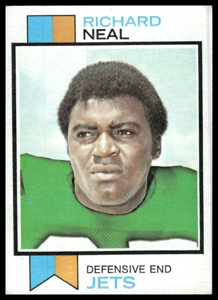 Richard Neal 1973 Topps #443 New York Jets