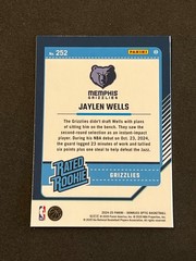 2024-25 Panini Donruss Optic Basketball Jaylen Wells Rated Rookie #252