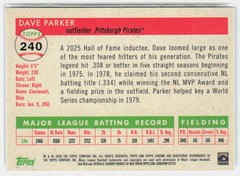 2025 Topps Chrome Platinum #240 Dave Parker X-Fractors