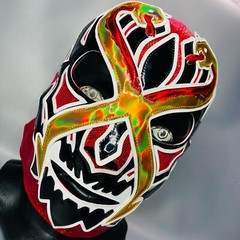 Doctor X Semi Professional Wrestling Lucha Libre Mask Luchador Mascara Red Black