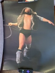 Vintage Original Bruiser Brody 20.5×27.5 Poster NJPW Japan Rare Not Magazine 80s