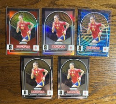 x5 Lot Jennifer Hermoso Red + Blue + Silver Prizm Monopoly World Cup Spain