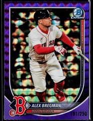 2025 Topps Bowman Chrome Alex Bregman Purple Geometric 191/250 #15 Boston R…